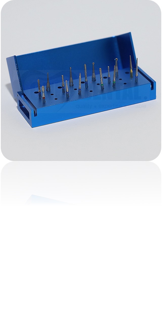 ADC Bur Kit 15 Burs and Bur Block